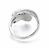 Guitar Alloy Open Cuff Ring for Men Women RJEW-T009-41AS-2