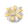 304 Stainless Steel & Rhinestone Pendants STAS-M123-02A-PG-2