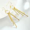 Trendy Real 18K Gold Plated Brass Dangle Earrings For Women EJEW-BB01518-4