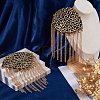 2Pcs Detachable Iron Tassel Epaulettes AJEW-FH0006-25G-4
