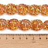 Electroplate Glass Bead Strands EGLA-H110-01HR-03-4
