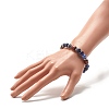 Natural Sodalite Beaded Stretch Bracelet for Women or Men BJEW-JB07732-04-3