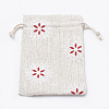Polycotton(Polyester Cotton) Packing Pouches Drawstring Bags LS-ABAG-T006-A18-3
