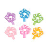 Luminous & Frosted Transparent Resin Cabochons RESI-T026-10M-1