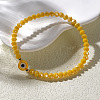 1pc Glass Rondelle Beads Stretch Bracelets XC5782-5-1