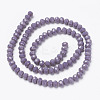 Opaque Solid Color Glass Beads Strands EGLA-A034-P1mm-D11-2