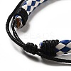 PU Imitation Leather Braided Cord Bracelets for Women LS-BJEW-M290-01G-3