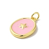 Brass Enamel Pendants KK-H487-16G-2