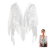 Lace Flower Detachable Polyester Shawl AJEW-WH20072-43B-1