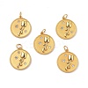 Brass Micro Pave Clear Cubic Zirconia Pendants KK-E068-VF345-4