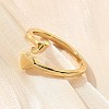 Brass Cuff Rings for Women RJEW-U044-I-3