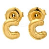 304 Stainless Steel Stud Earrings EJEW-I316-01G-C-1