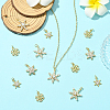 16Pcs 4 Styles Christmas Rack Plating Brass Pendants KK-SC0006-97-5