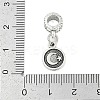 Rack Plating Brass European Dangle Charms LS-KK-R200-14AS-3