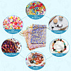 50Pcs 10 Colors Rose Printed Organza Drawstring Bags OP-TA0001-15B-8