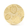 Golden Tone Round Wax Seal Brass Stamp Heads LS-AJEW-Z034-01G-18-2