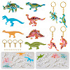 2Pcs 2 Style Dinosaur Pendant DIY Silicone Molds DIY-TA0009-03-1