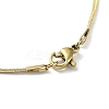 304 Stainless Steel Flat Snake Chain Necklaces for Women LS-NJEW-D058-03G-3