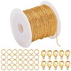 DIY Brass Cable Chains Bracelet Necklace Making Kit DIY-SP0001-12G-1