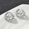 Brass Hoop Earrings EJEW-D320-10P-3
