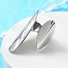 Non-Tarnish 304 Stainless Steel Open Cuff Ring RJEW-Q775-01P-2
