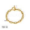Simple 304 Stainless Steel Cable Chain Bracelets PM6439-8-1
