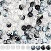 300Pcs 5 Colors Transparent Glass Beads GLAA-SC0002-42B-1