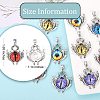 10Pcs 4 Colors Glass Pendants FIND-SZ0002-99-2