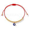 Evil Eye Brass Enamel Charm Bracelets LY1525-9-1