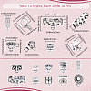 100Pcs 10 Styles Alloy Tube Bails TIBE-SC0002-27-2