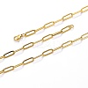 201 Stainless Steel Minimalist Paperclip Chain Necklaces for Women PQ9782-5