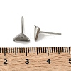 Tarnish Resistant Earring Cabochon Settings 304 Stainless Steel Ear Studs Blank Settings LS-STAS-Q170-11-3