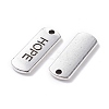 (Defective Closeout Sale: Blister) Tibetan Style Alloy Inspirational Message Pendants TIBEP-XCP0001-02A-4