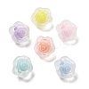 Frosted Transparent Acrylic Beads OACR-A032-17-1
