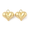 Heart Brass Pendants X-KK-M327-02D-G-1