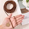 5M DIY Frosted Cowhide Leather Cord OCOR-GF0004-97C-04-3