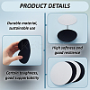 6Pcs 2 Colors EVA Fabric Pillbox Stewardess Fascinator Hat Base DIY-BC0014-07-4