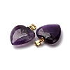 Natural Amethyst Pendants G-G287-01G-10-2