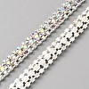 3 Yards Glass Rhinestone Trimming DIY-WH0671-320A-1