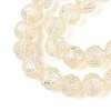 Transparent Crackle Glass Beads Strands GLAA-N053-8mm-10-3