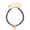 Natural Gemstone Beads Stretch Bracelets PN0499-1-1
