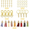 160Pcs 14 Styles Faux Suede Tassel Pendant Decorations DIY-YW0009-98-2