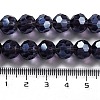 Electroplate Transparent Glass Beads Strands LS-EGLA-A035-T10mm-A15-4
