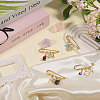 4Pcs 4 Styles Steel Heavy Duty Safety Pins JEWB-CA00008-5