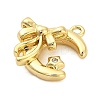 Brass Micro Pave Cubic Zirconia Pendants ZIRC-F143-03G-2