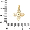 Brass Micro Pave Cubic Zirconia Pendants X-KK-D357-14B-G-3