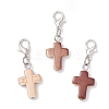 Spray Painted Synthetic Turquoise Pendant Decorations HJEW-JM03932-01-S-1