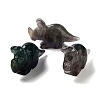 Natural Fluorite Carved Healing Rhinoceros Figurines DJEW-P016-01C-1