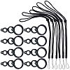 36Pcs 3 Style Silicone Rings with 6Pcs Polyester Necklace Lanyard Anti-Loss Pendant Holder DIY-GF0008-05-1
