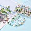 497Pcs 5 Style Rainbow ABS Plastic Imitation Pearl Beads OACR-YW0001-07B-9